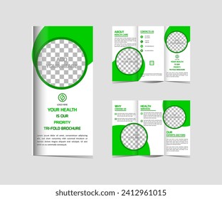 Medical Tri-Fold Brochure Design  Template