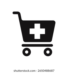 Carro médico Diseño de Vector mínimo simple