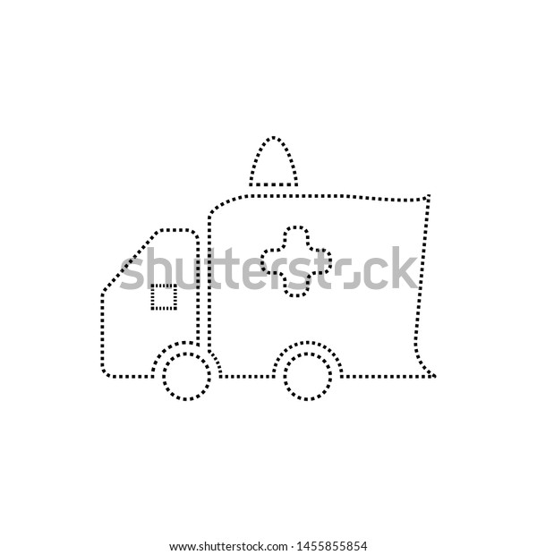 Medical truck icon. Ambulance\
sign