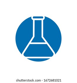medical tube test laboratory block style icon vector illustration design
