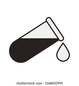 medical tube test laboratory icon vector illustration design