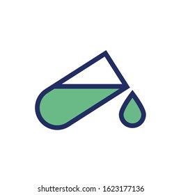 medical tube test laboratory icon vector illustration design