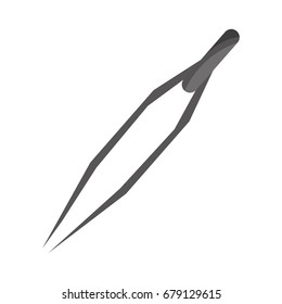 Medical tweezer isolated