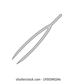 Medical tweezers icon. Medicine and health. Anatomical tweezers