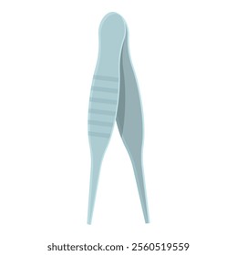 Medical tweezers standing, a tool for clamping objects during surgery or medical procedures