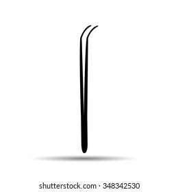 Medical tweezers. vector illustration