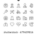Medical UI Pixel Perfect Well-crafted Vector Thin Line Icons 48x48 Ready for 24x24 Grid for Web Graphics and Apps with Editable Stroke. Simple Minimal Pictogram Part 3-3