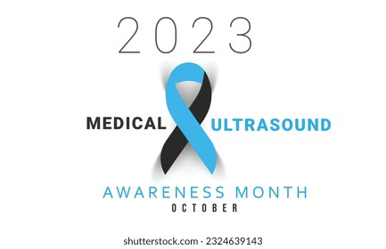 Medical Ultrasound awareness month. background, banner, card, poster, template. Vector illustration.