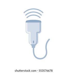 Medical ultrasound icon. Vector illustration flat design