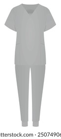 Medical uniform set. vector illustration