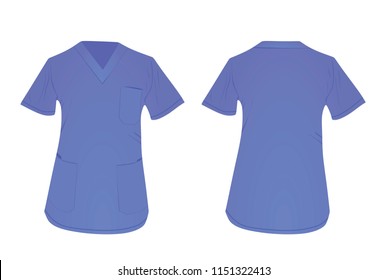 Medical uniform shirt. vector illustration