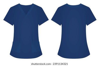 Medical uniform shirt. vector illustration