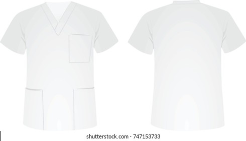 Medical uniform shirt. vector illustration