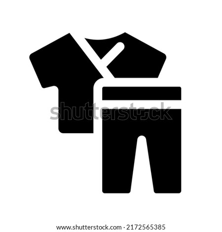 Medical Uniforms Scrub. Sets with pants and shirt icon.
