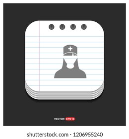 Medical user icon. - Free vector icon