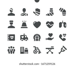 Medical v3 UI Pixel Perfect Well-crafted Vector Solid Icons 48x48 Ready for 24x24 Grid for Web Graphics and Apps. Simple Minimal Pictogram