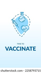 Medical vaccination promotional healthcare poster