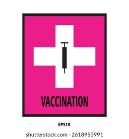 Medical Vaccine icon. Medical Syringe symbol template for graphic and web design