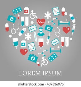 Medical vector background for your website, business cards, brochures.
