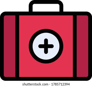 icono de color plano del vector médico 