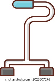 medizinisches Vektorflachfarbensymbol