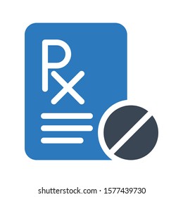 medical vector glyph color icon 