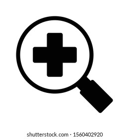 medical vector glyph flat icon 