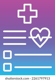 Medizinisches Vektorsymbol. Kann für Druck-, Mobil- und Web-Anwendungen verwendet werden.