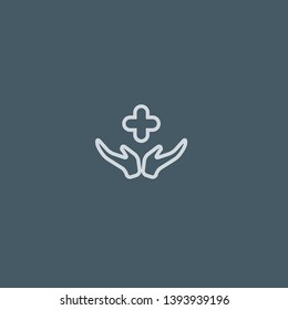 Medical vector icon. Medical concept stroke symbol design. Thin graphic elements vector illustration, outline pattern for your web site design, logo, UI. EPS 10.