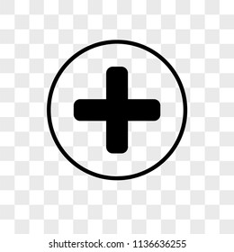 Medical vector icon on transparent background, Medical icon