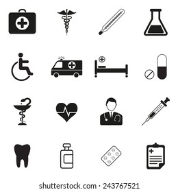 Medical vector icon set