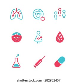 Medical vector icon set