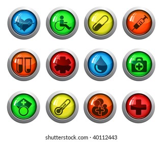 medical vector icon set