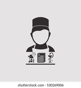 Medical vector icon. Set.