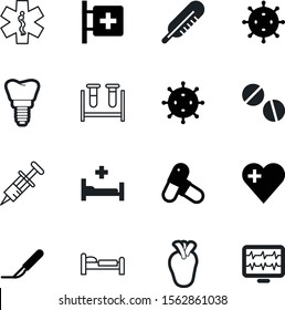 medical vector icon set such as: chart, vena, celsius, instrument, sick, emblem, art, aid, body, airport, specimen, cardio, flag, round, measurement, abstract, staff, dental, personal, chemistry