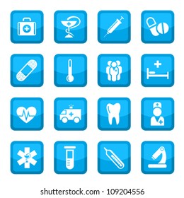 Medical Vector Icon Set for web and mobile. All elements are grouped.