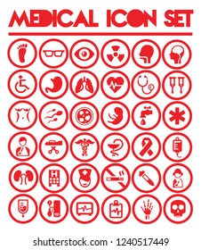 medical vector icon sets 