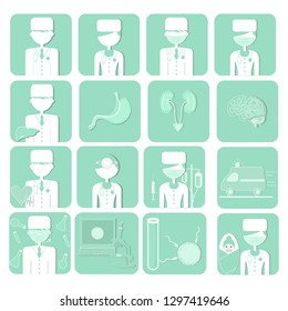 Medical vector icons.