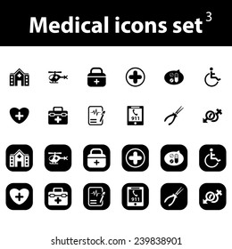 Medical vector icons set