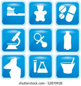 medical vector icons set