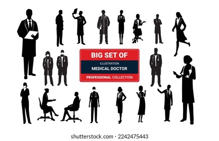 Iconos de vectores médicos, ilustraciones 3d
