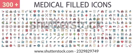 Medical Vector Icons Set. Filled Icons, Sign and Symbols. Medicine, Health Care, Internal Organs, Drugs, Symptoms, Dental and Fly. Mobile Concepts and Web Apps. Modern Infographic Logo and Pictogram