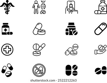 Medical Vector Icons Set vector illustration