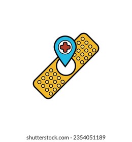 Medical Vector Icons Set. Line Icons, Sign and Symbols in Flat Linear Design Medicine and Health Care with Elements for Mobile Concepts and Web Apps. Collection Modern Infographic Logo and Pictogram.
