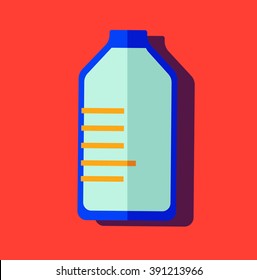 Medical. Vector illustration. empty bottle