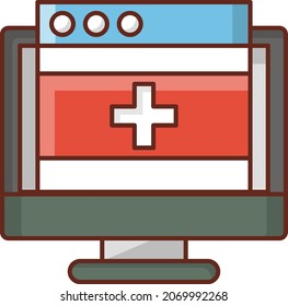 medical Vector illustration on a transparent background. Premium quality symbols. Vector Line Flat color  icon for concept and graphic design.