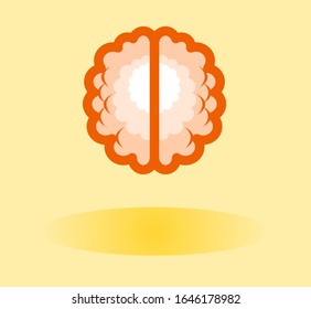 Medical vector illustration.Brain pictures for medicine