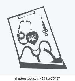 Medical Vector logo Design and Stethoscope logo