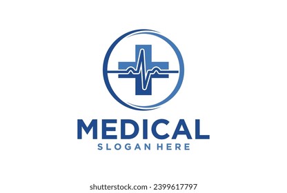 Medical vector logo design template