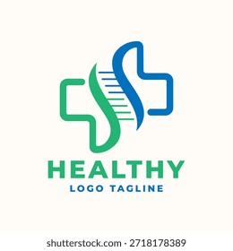 Medical vector logo design template